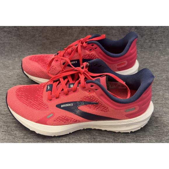 Brooks Launch 9 Running Shoes Pink Fuchsia Cobalt Size 7 - Picture 4 of 10